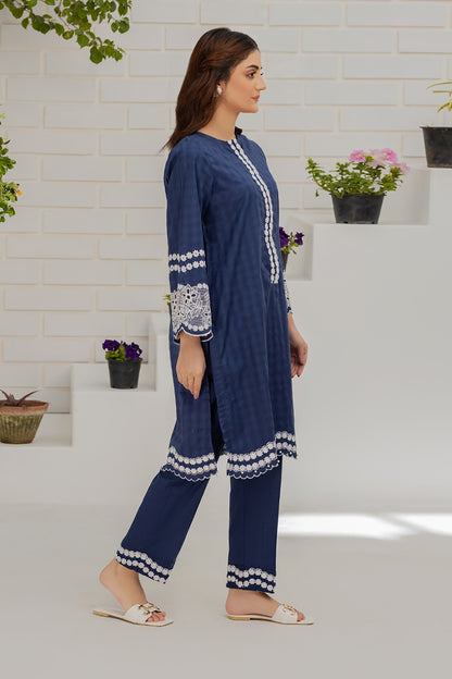 Embroidered Kurta Trouser - 1253