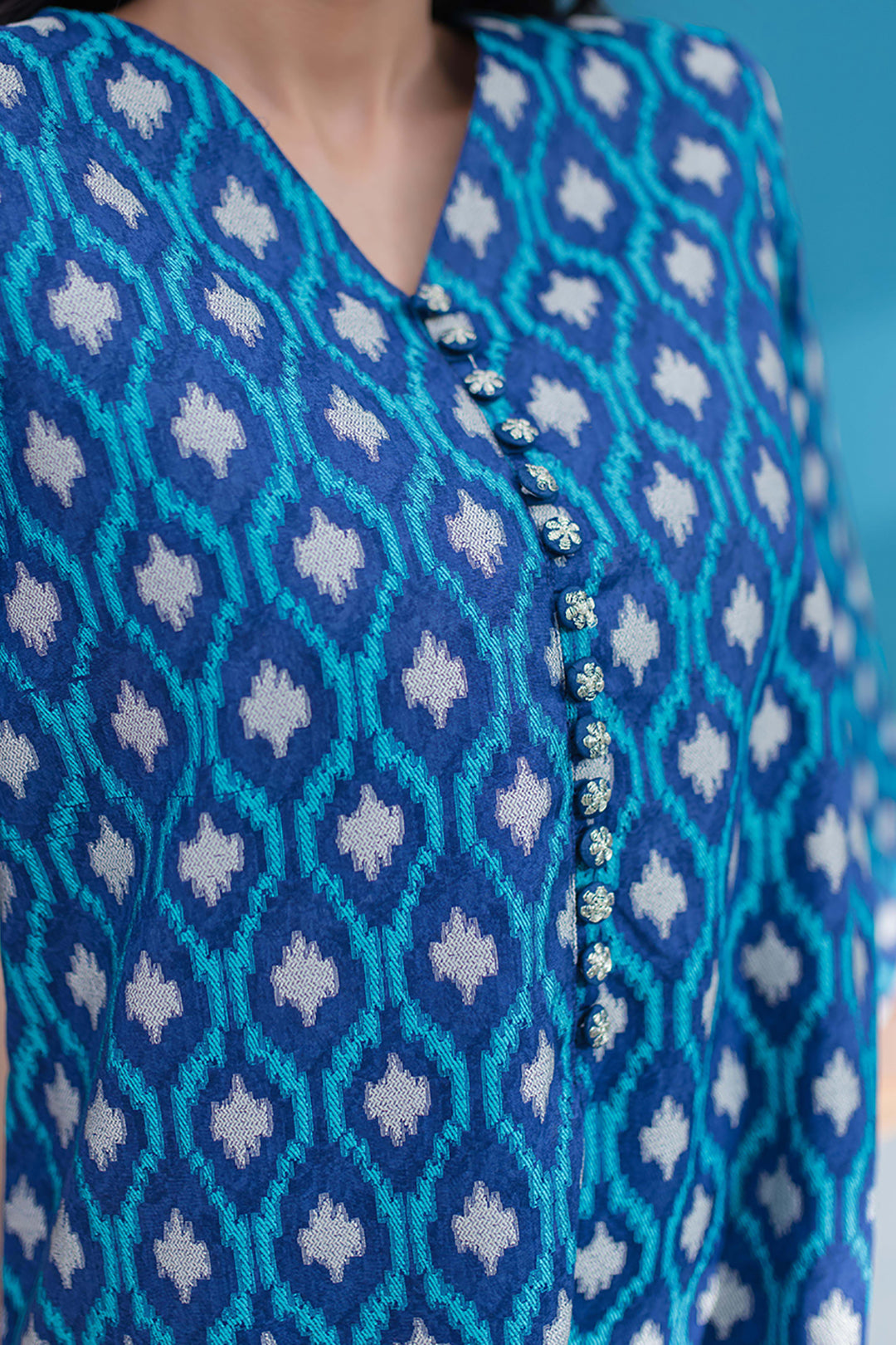 Embroidered Kurta Trouser - 1319