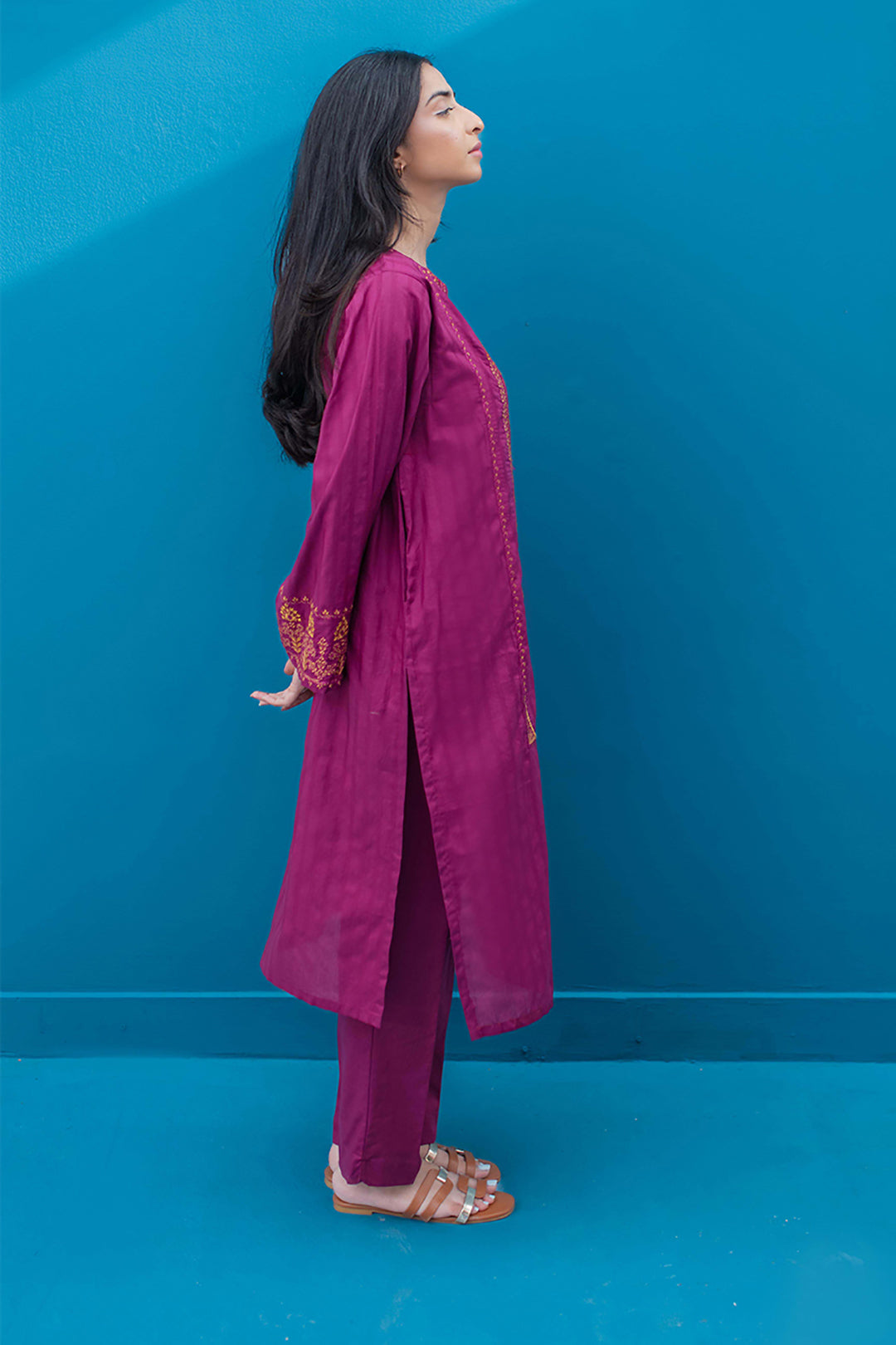 Embroidered Kurta Trouser - 1159