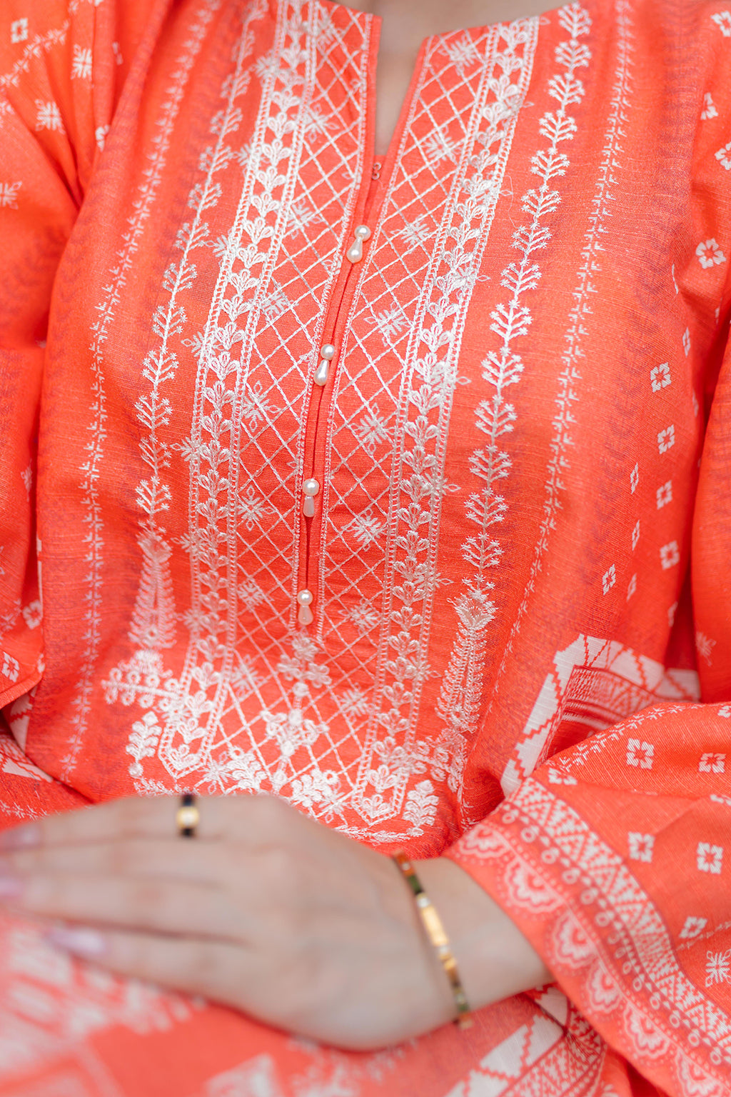 Embroidered Kurta - 2970
