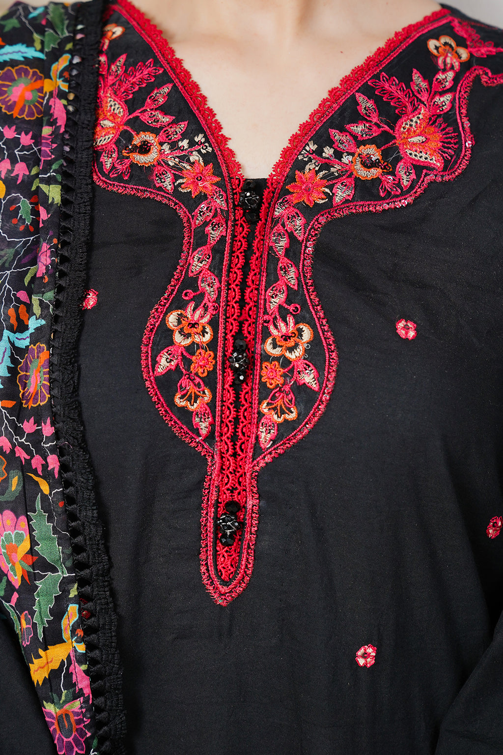 Embroidered Shirt Shalwar Dupatta - 0084