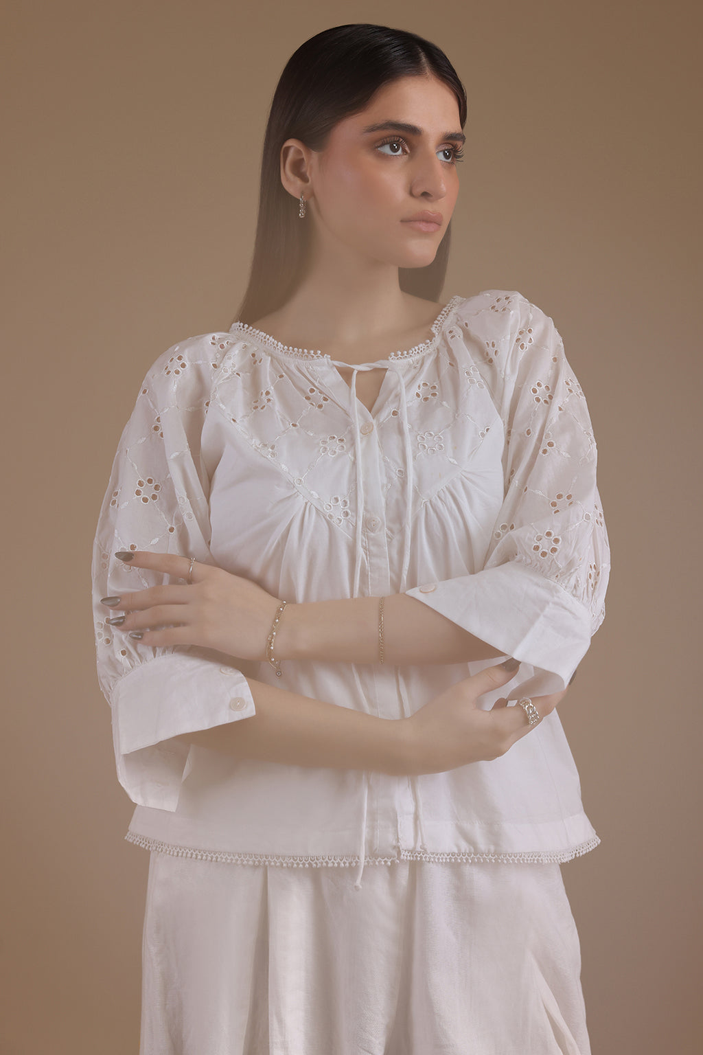 Eyelet Shell Top - 1377