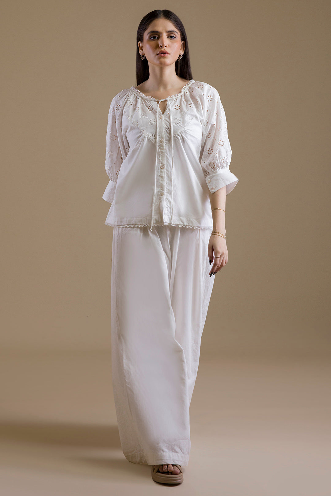 Eyelet Shell Top - 1377