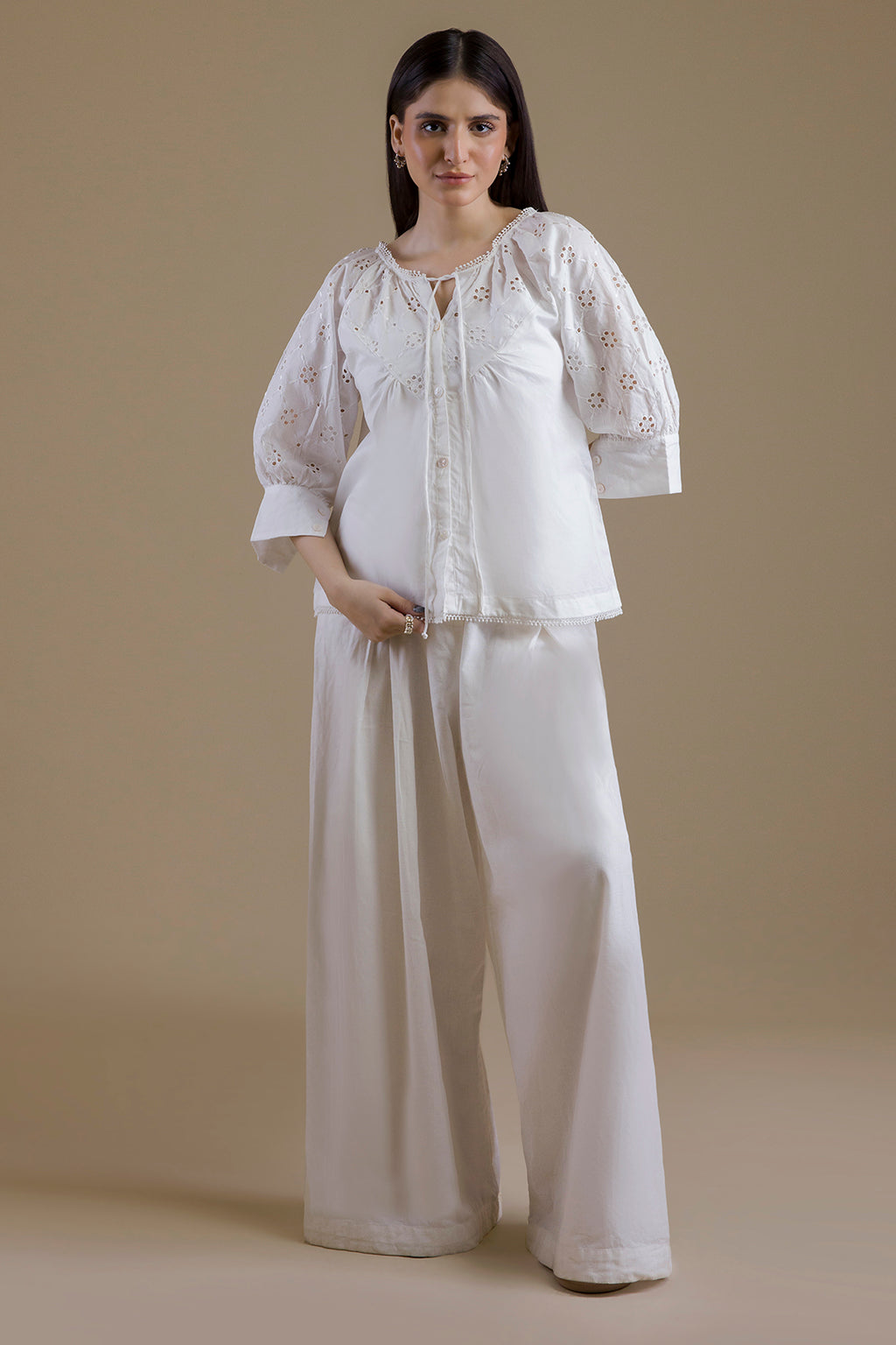Eyelet Shell Top - 1377