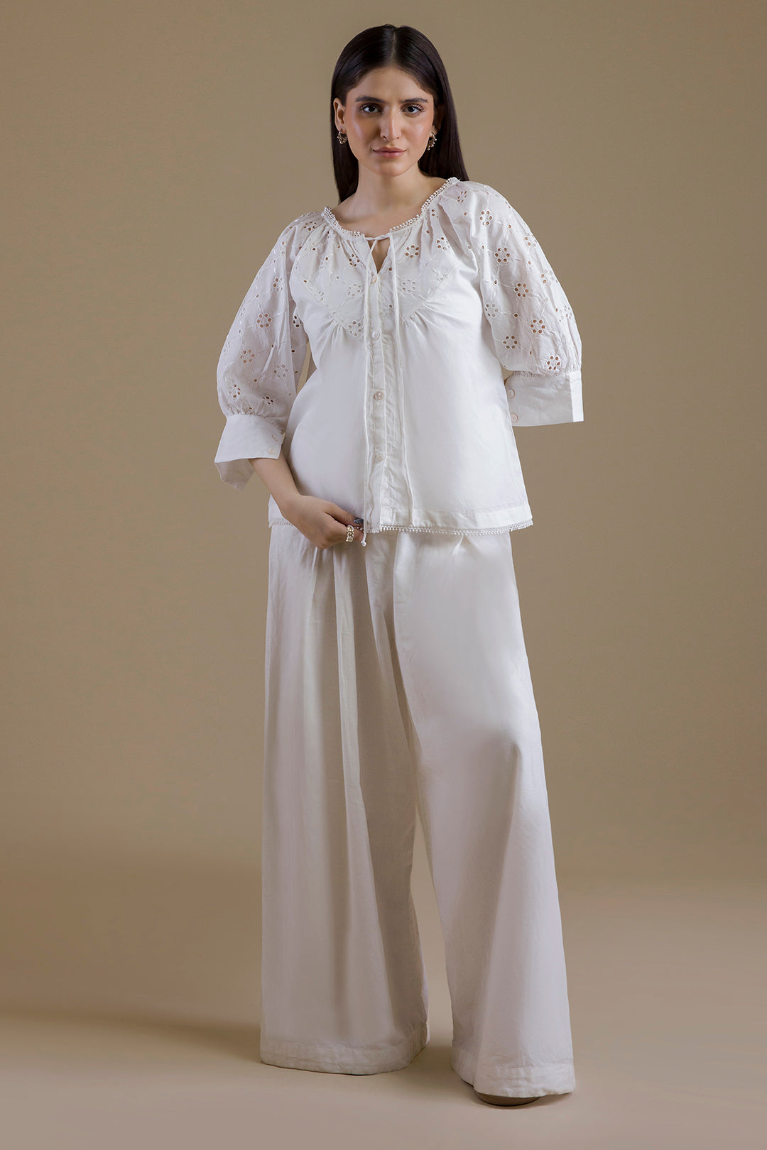 Eyelet Shell Top - 1377