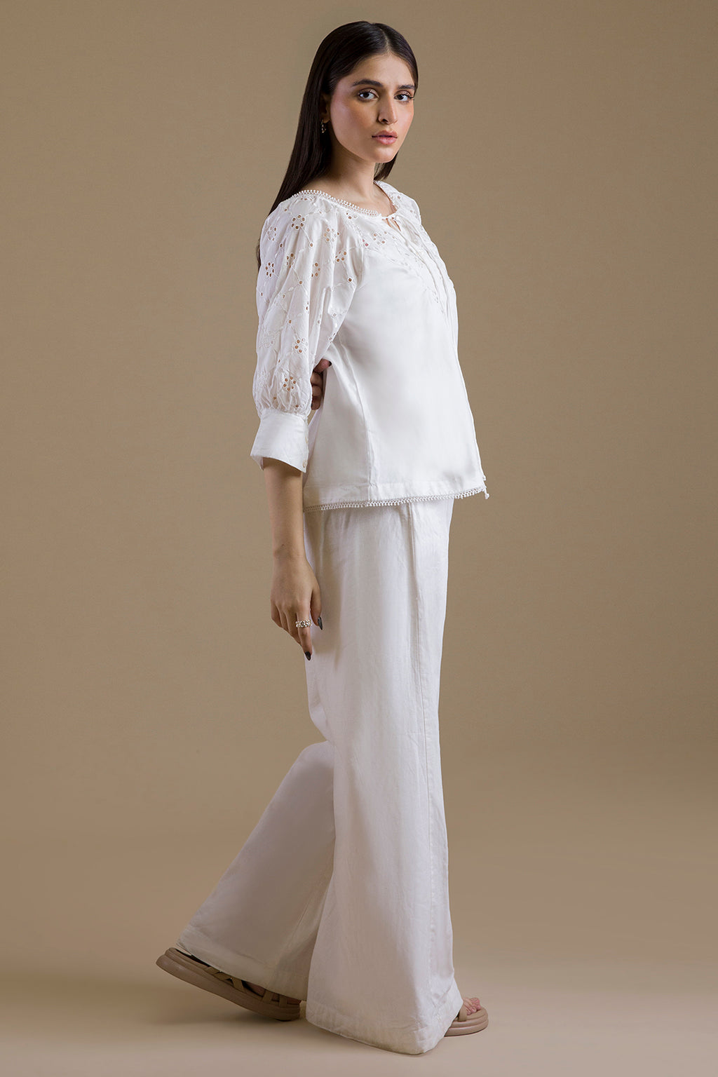 Eyelet Shell Top - 1377