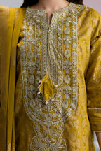 Embroidered Kurta Dupatta Trouser - 3258
