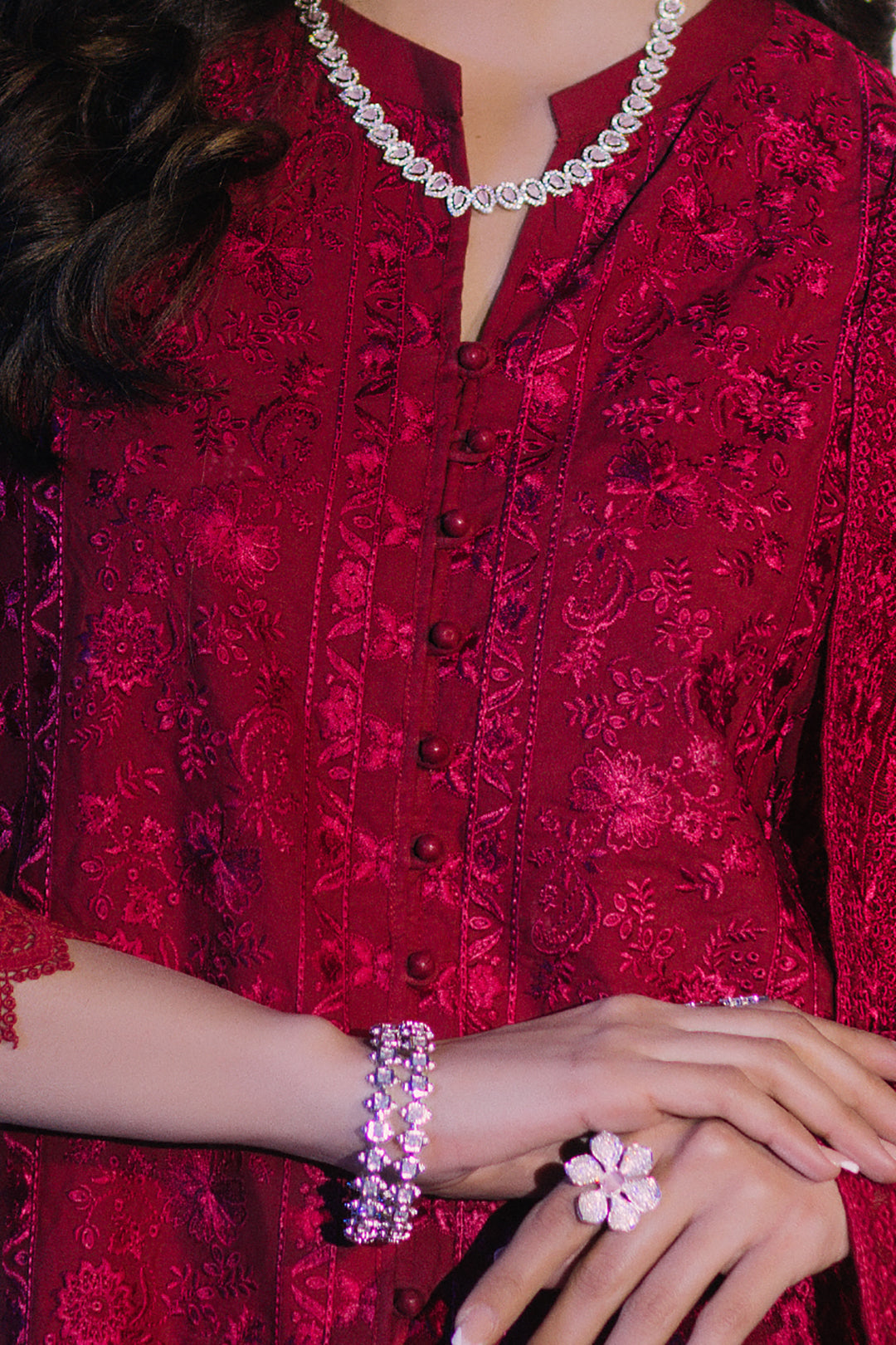 Embroidered Kurta Dupatta Trouser - 3225