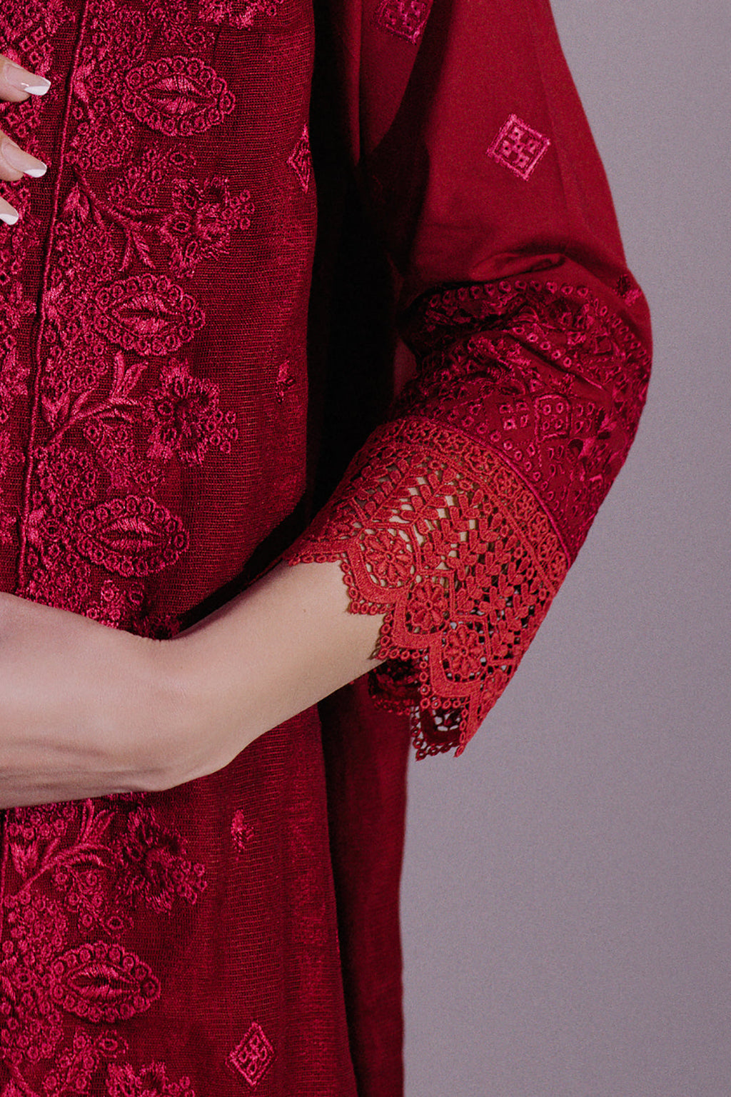 Embroidered Kurta Dupatta Trouser - 3225