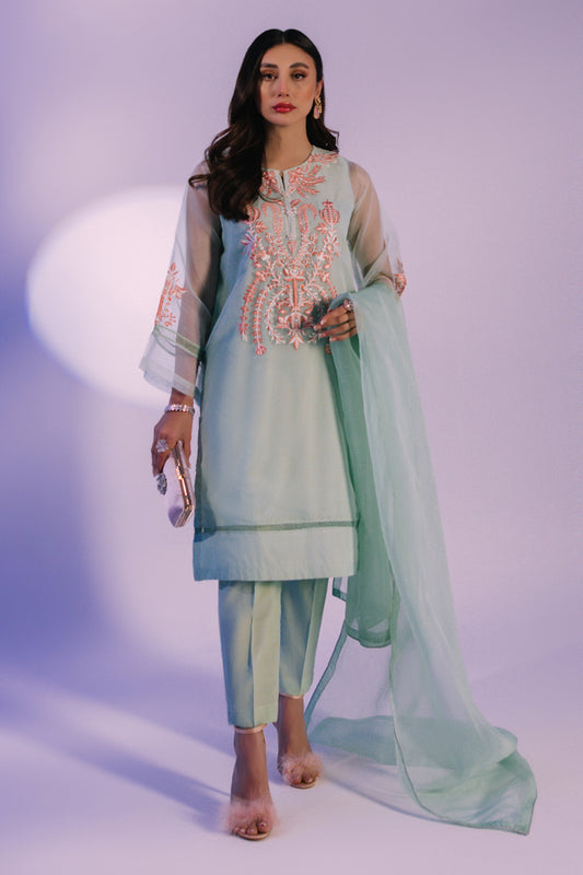 Embroidered Kurta Dupatta Trouser - 3226