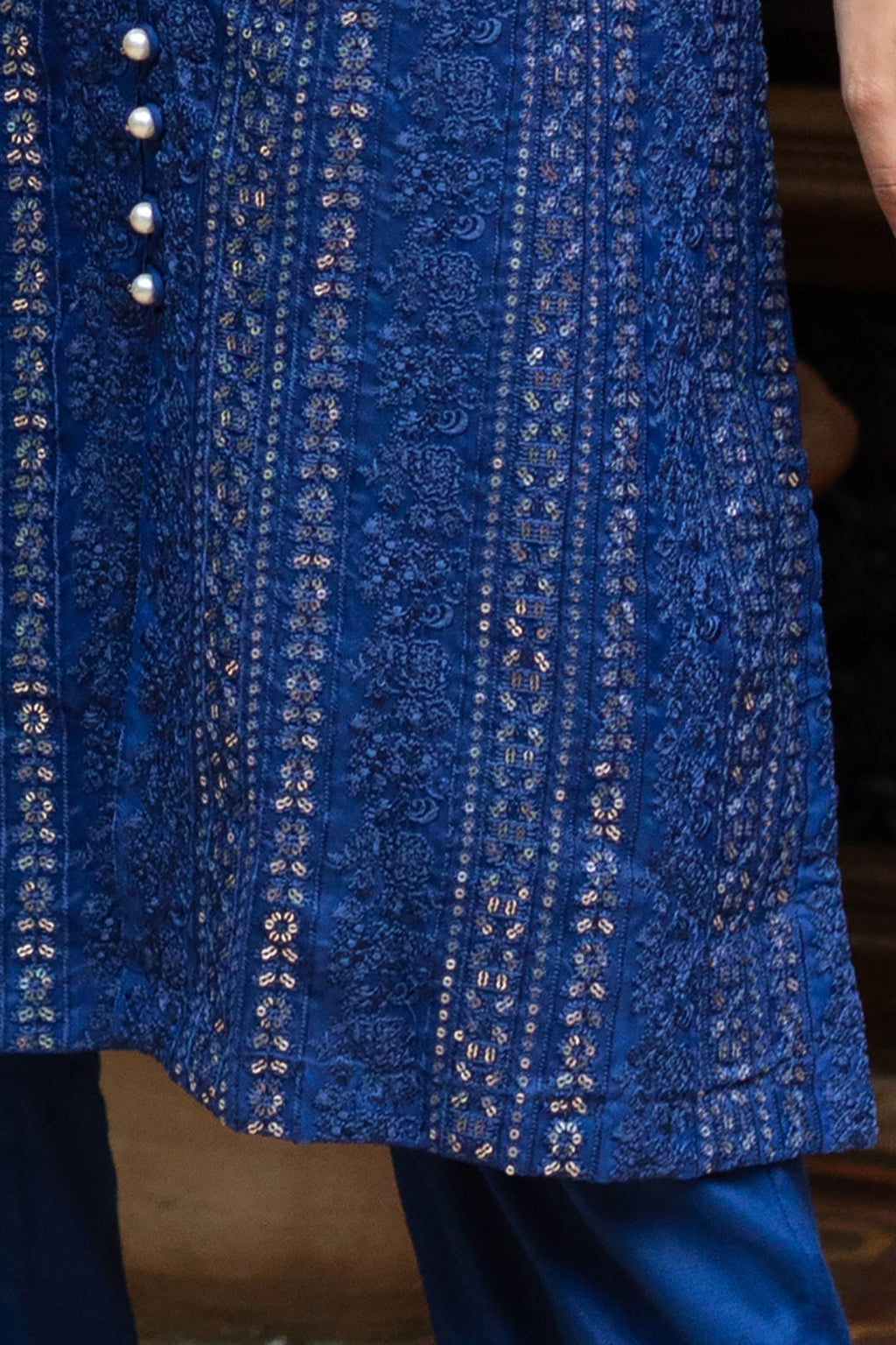 Embroidered Kurta Trouser - 3236