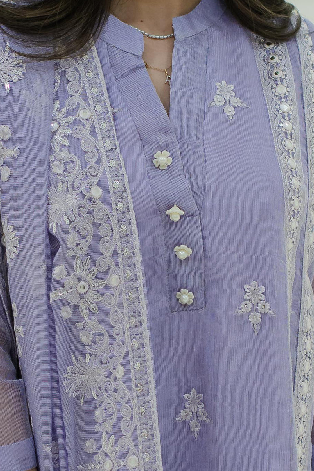 Embroidered Kurta Dupatta Trouser - 3237