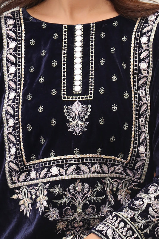 Embroidered Kurta Dupatta Trouser - 3241