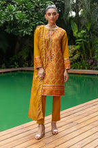 Embroidered Kurta Dupatta Trouser - 3253