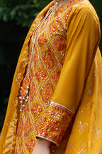 Embroidered Kurta Dupatta Trouser - 3253