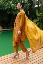Embroidered Kurta Dupatta Trouser - 3253