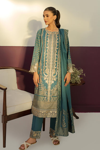 Embroidered Kurta Dupatta Trouser - 3254