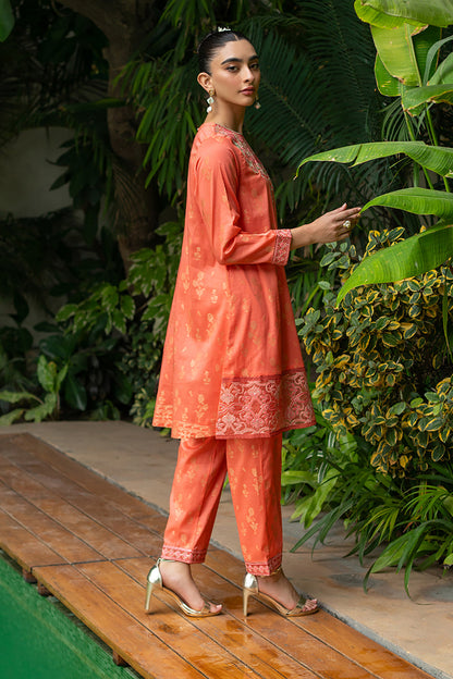 Embroidered Kurta Trouser - 3261