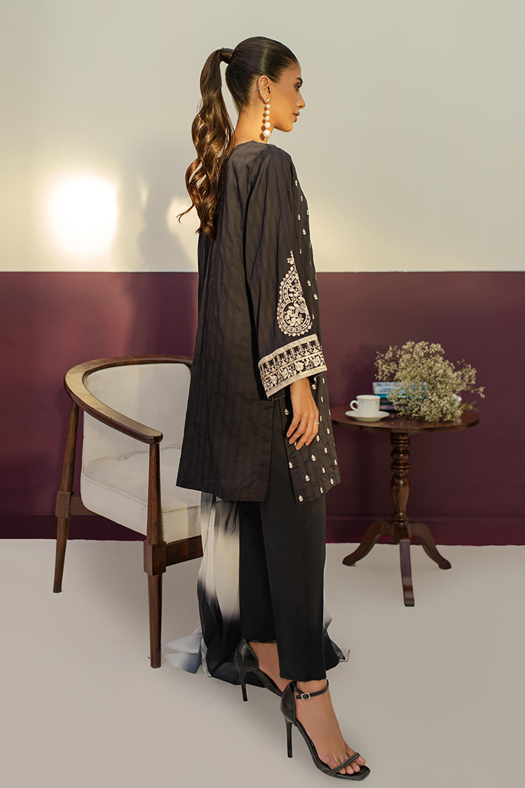 Embroidered Kurta Dupatta Trouser - 3268