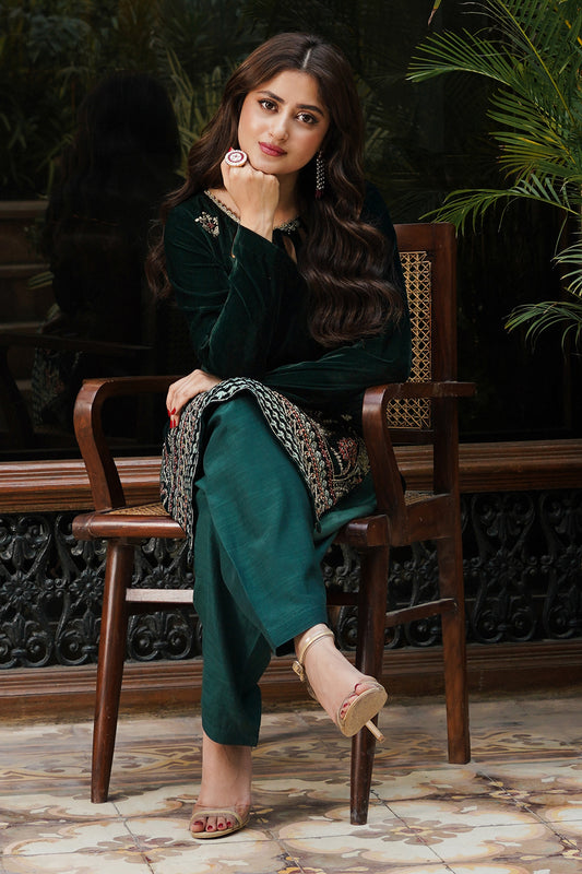 Embroidered Kurta Dupatta Trouser - 3283