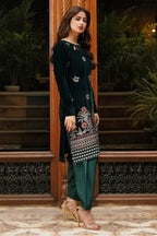 Embroidered Kurta Dupatta Trouser - 3283
