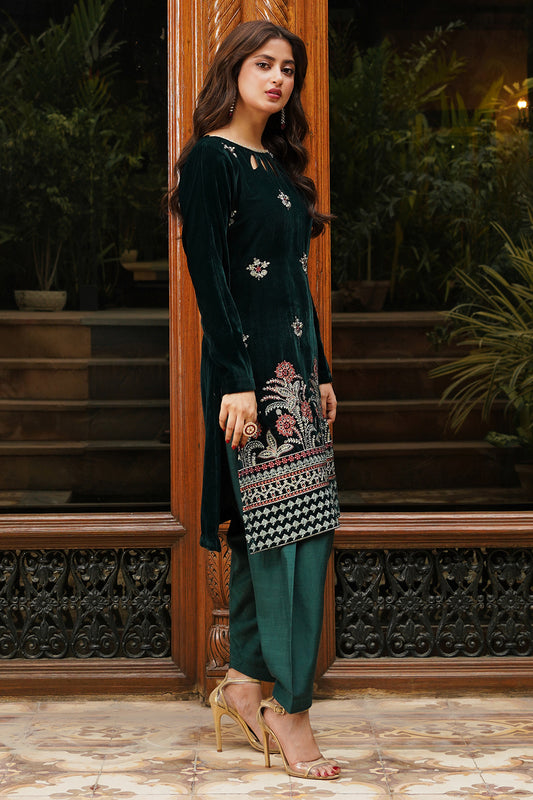 Embroidered Kurta Dupatta Trouser - 3283