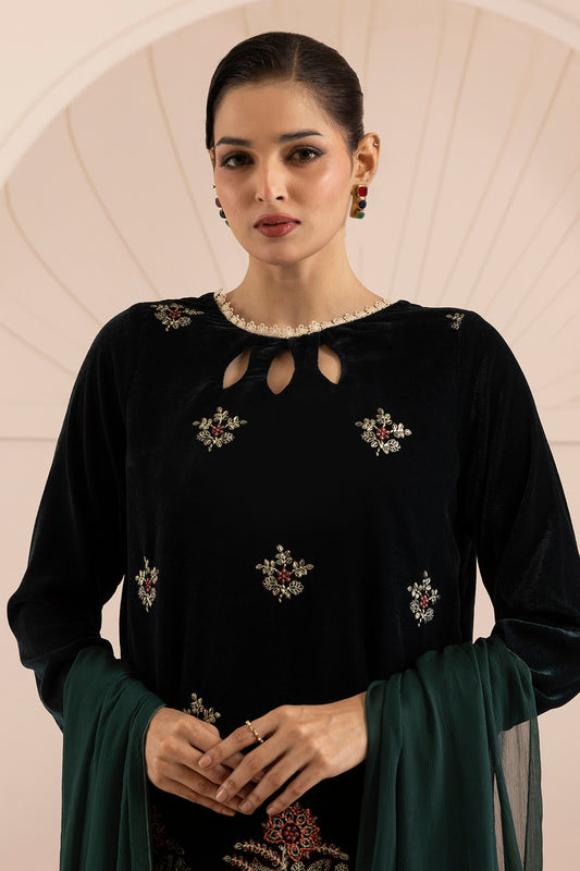 Embroidered Kurta Dupatta Trouser - 3283