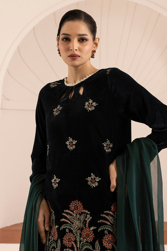 Embroidered Kurta Dupatta Trouser - 3283