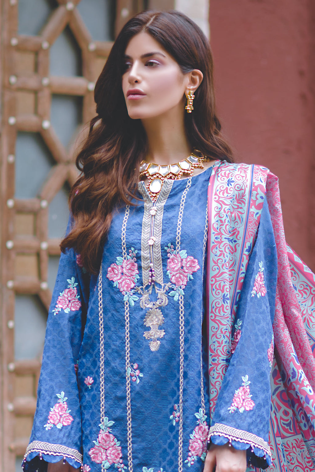 Embroidered Shirt Shalwar Dupatta - 0432