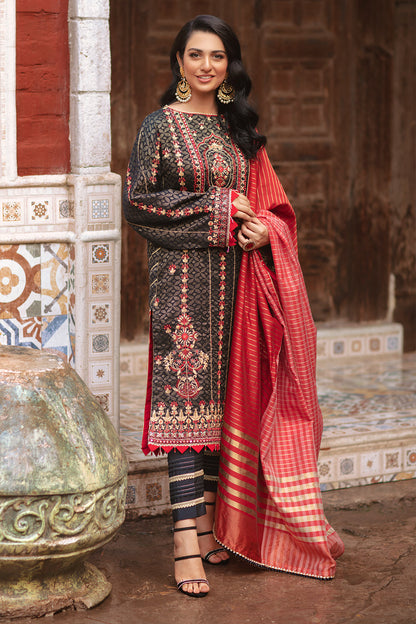 Embroidered Shirt Shalwar Dupatta - 0438