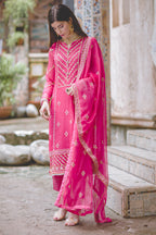 Embroidered Shirt Shalwar Dupatta - 0446