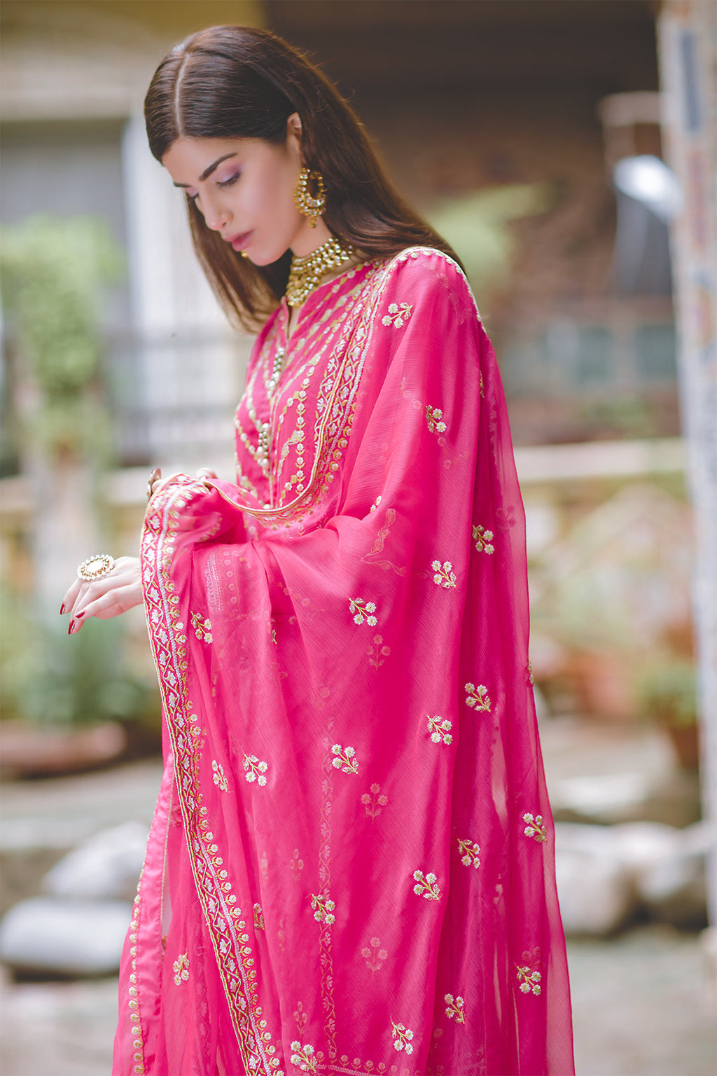 Embroidered Shirt Shalwar Dupatta - 0446