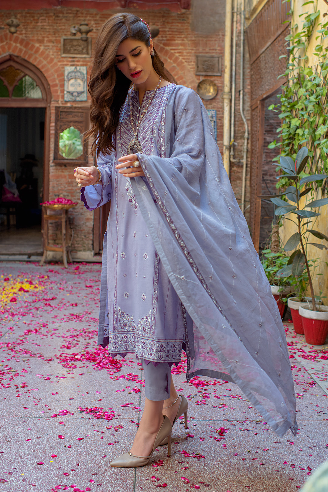 Embroidered Shirt Shalwar Dupatta - 2001