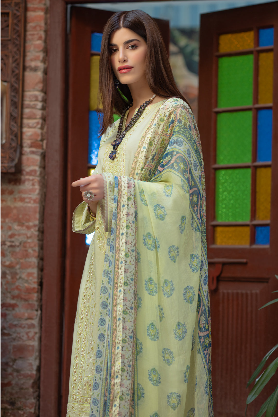 Embroidered Shirt Shalwar Dupatta - 2027