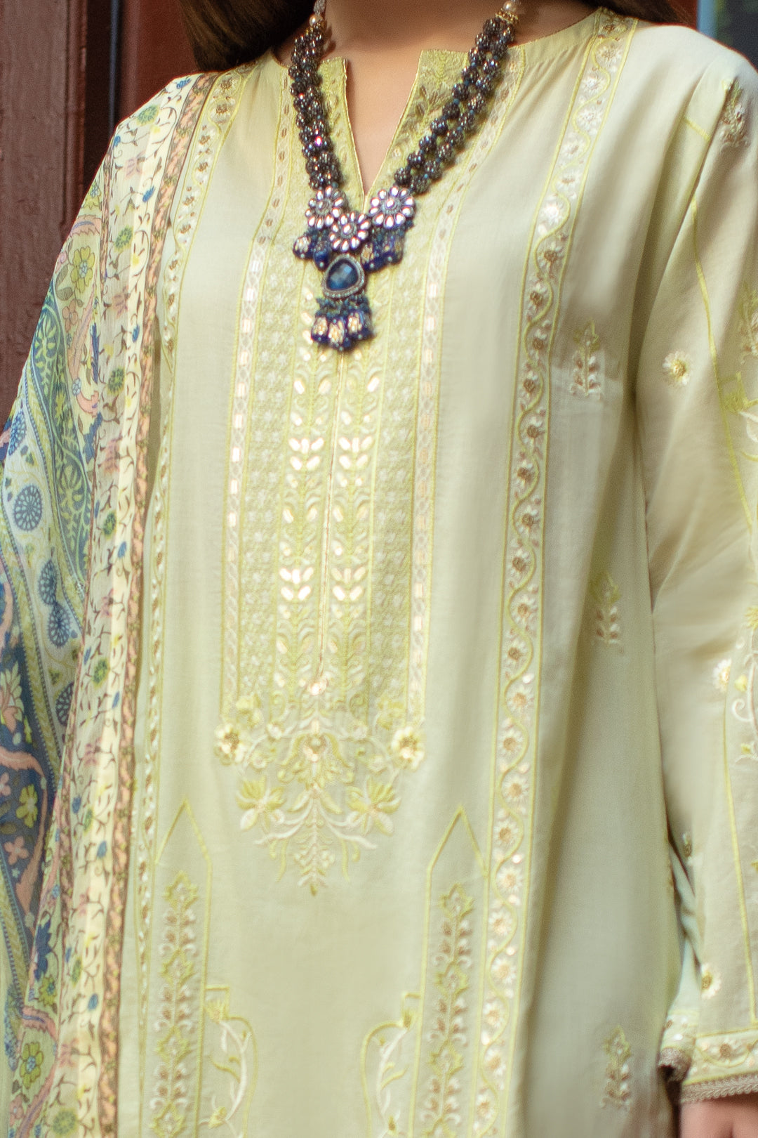 Embroidered Shirt Shalwar Dupatta - 2027