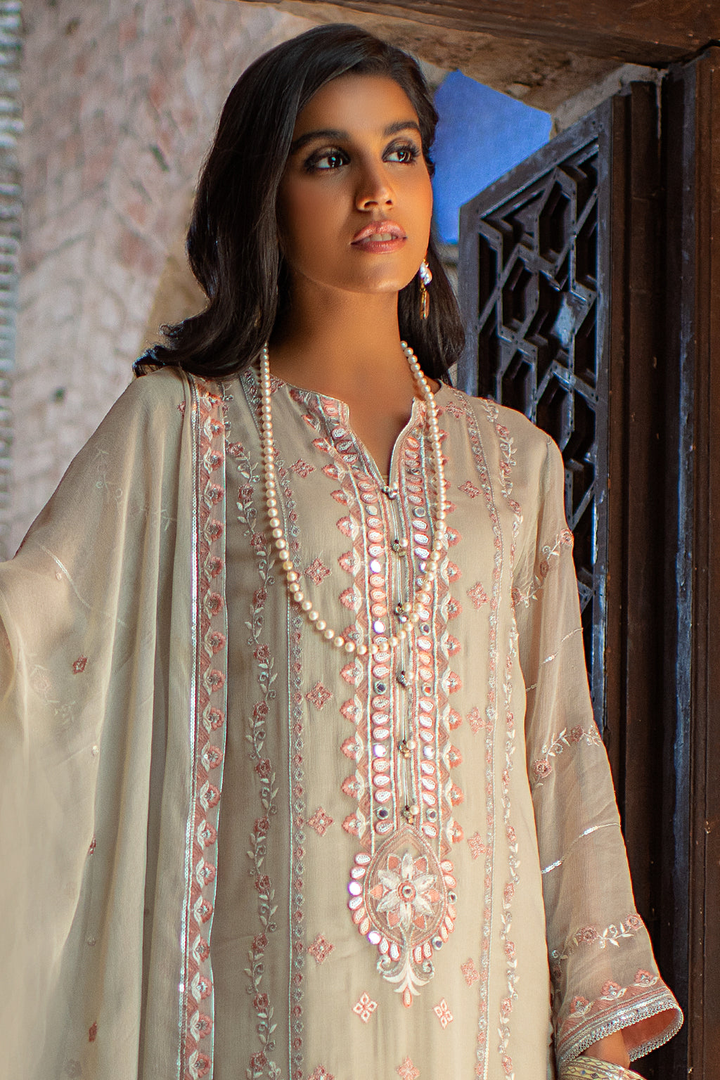 Embroidered Shirt Shalwar Dupatta - 2034