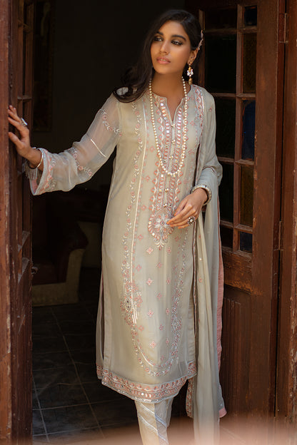 Embroidered Shirt Shalwar Dupatta - 2034