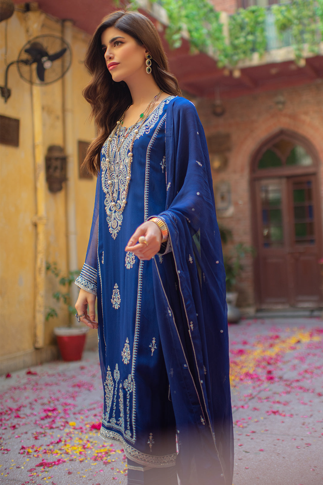 Embroidered Shirt Shalwar Dupatta - 2035