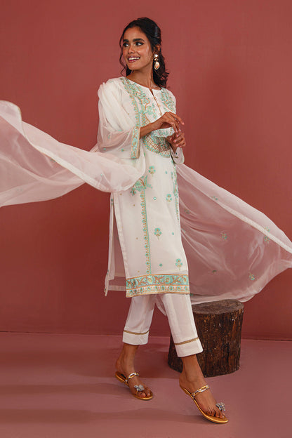 Embroidered Shirt Shalwar Dupatta - 2036