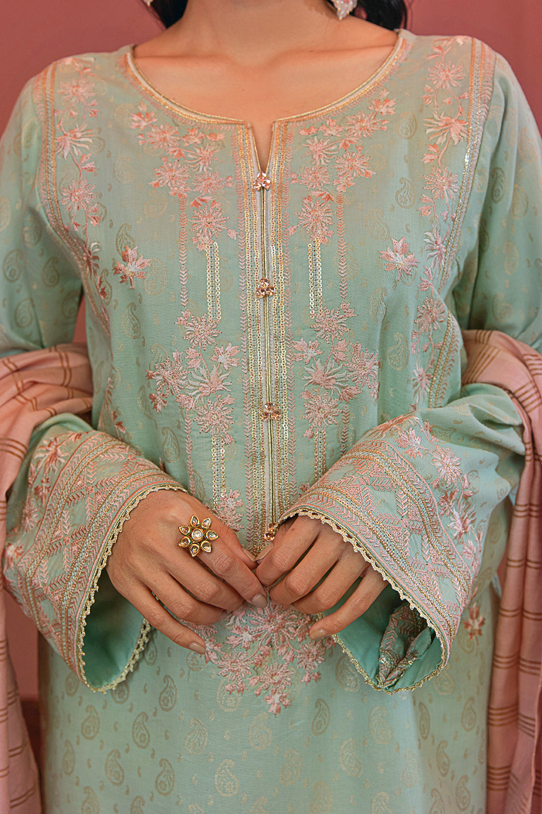 Embroidered Shirt Shalwar Dupatta - 2044