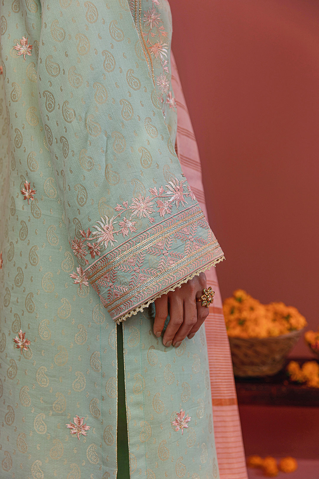 Embroidered Shirt Shalwar Dupatta - 2044