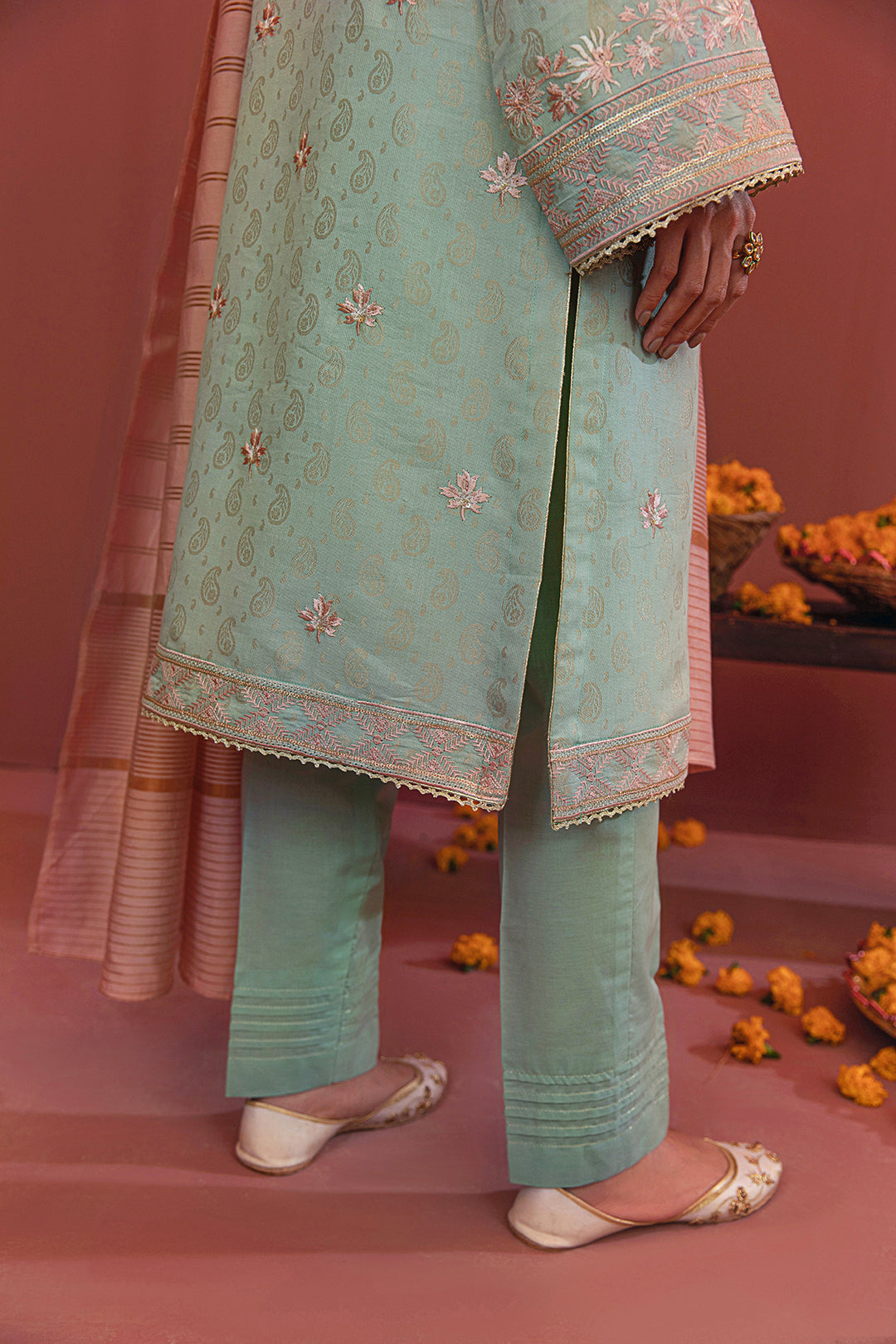 Embroidered Shirt Shalwar Dupatta - 2044