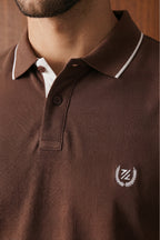 Contrast Placket Polo - 6001