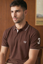 Contrast Placket Polo - 6001