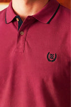 Contrast Placket Polo - 6001