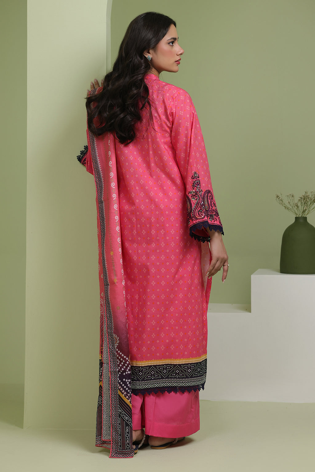 Embroidered Shirt Dupatta - 1171