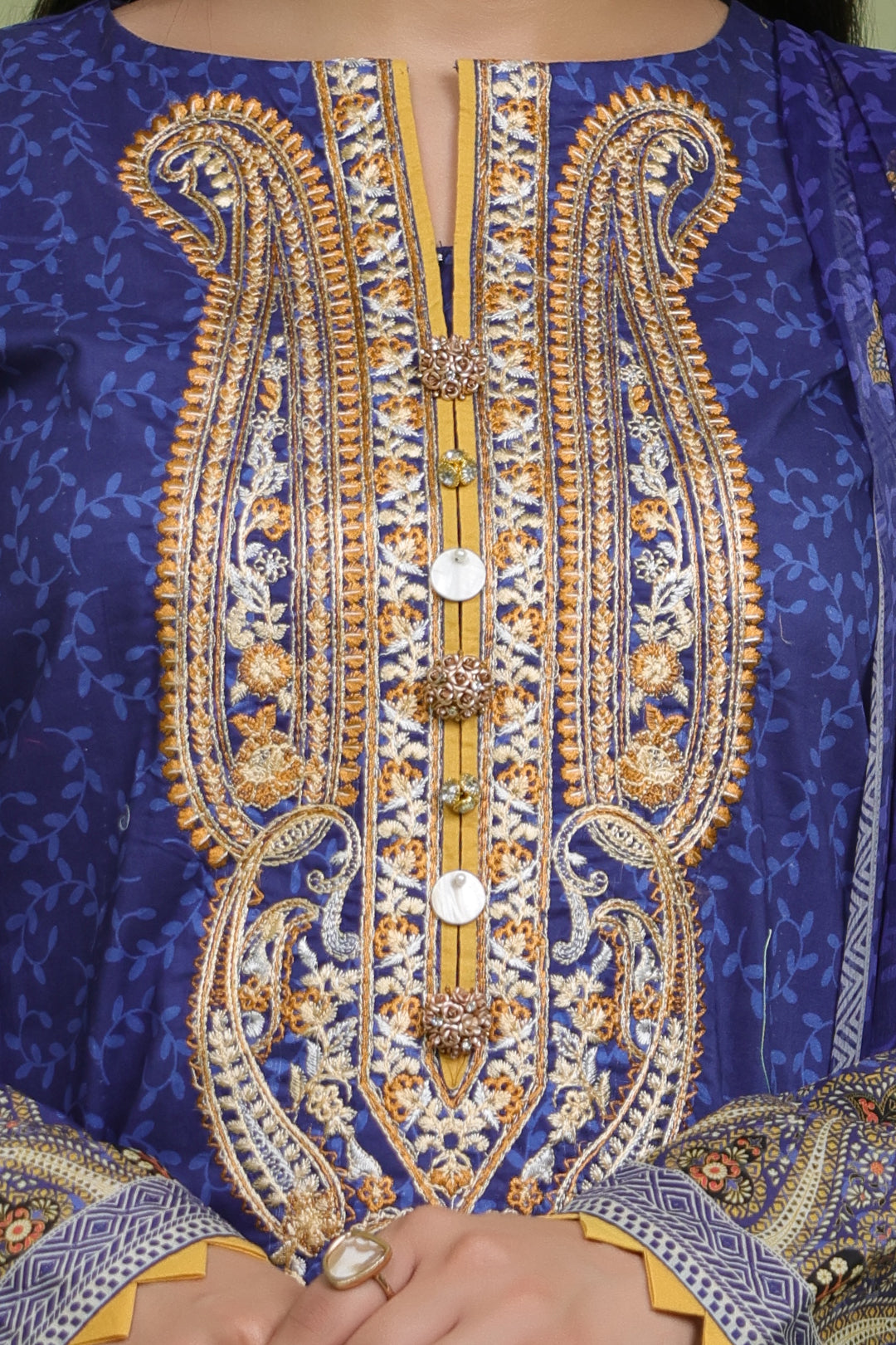 Embroidered Shirt Dupatta - 1688