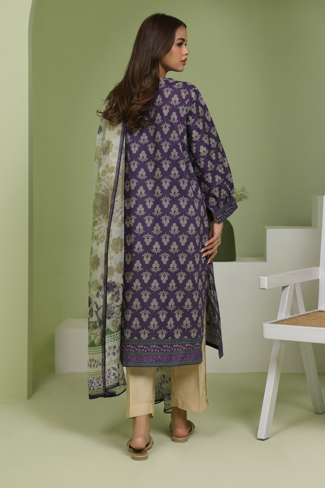 Embroidered Shirt Dupatta - 1695