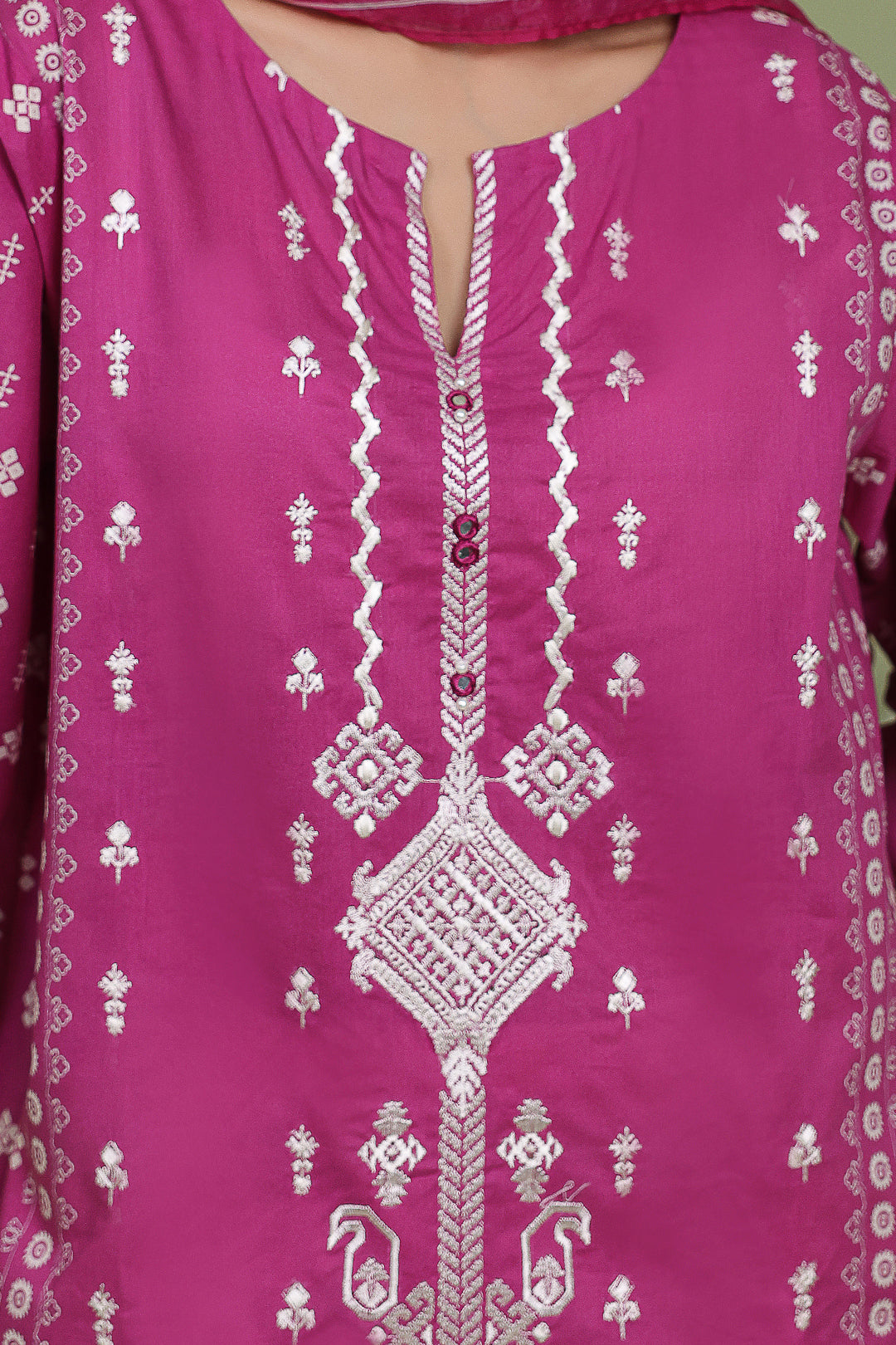 Embroidered Shirt Dupatta - 1717