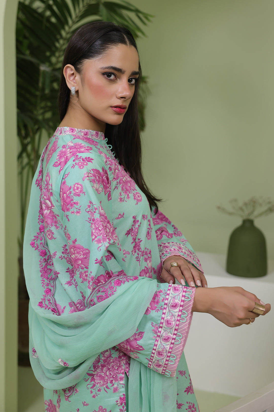 Embroidered Shirt Shalwar Dupatta - 1368